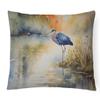 Caroline's Treasures DAC2847PW1216 Blue Heron Throw Pillow Machine Washable, Indoor Outdoor Decorative Pillow for Couch, Bed or Patio, 12HX16W view 1