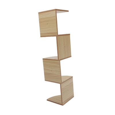 Amosfun 1set Multi-Layer Wooden Storage Rack Creative Wall-Mounted Shelf for Home Organization for Living Room Bedroom and Study Use Strong Bearing Capacity Walnut Finish