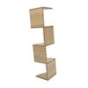 Amosfun 1set Multi-Layer Wooden Storage Rack Creative Wall-Mounted Shelf for Home Organization for Living Room Bedroom and Study Use Strong Bearing Capacity Walnut Finish view 1