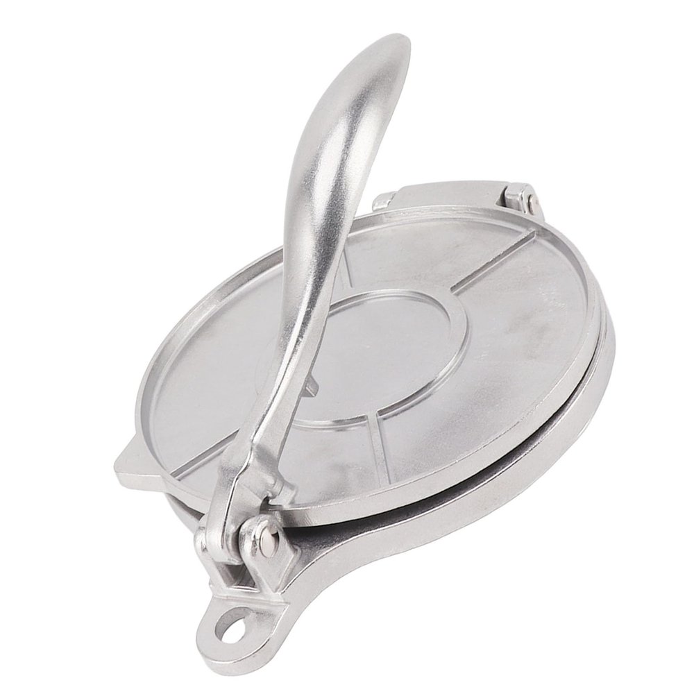 Tortilla Press, Multifunctional Efficient Tortilla Maker Safe for Kitchen (16cm Silver)