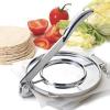 Tortilla Press, Multifunctional Efficient Tortilla Maker Safe for Kitchen (16cm Silver) view 3