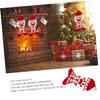 jojofuny 1pc Fish Shape Socks Hanging Pendant for Christmas Decorations Festive Party Accessory for and Porch Adorable Bag Christmas Pattern Design view 2