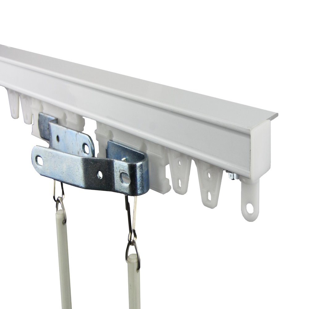 A&F Rod Decor New White Curtain Track Kit 60 inch - Ceiling Mount
