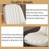 AYARNA Modern Kitchen Dining Chairs Set of 4 PU Leather Bedroom Marriage Room Balcony Sofa Chair Dressing Table Makeup Chair(Khaki) view 4