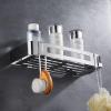 BAHELS Shower Caddy Bathroom Corner Shelf with 2-Hooks, SUS304 Stainless Steel Shower Caddy Organizer Triangle Shelf for Shampoo Conditioner Bathroom Organizer view 2