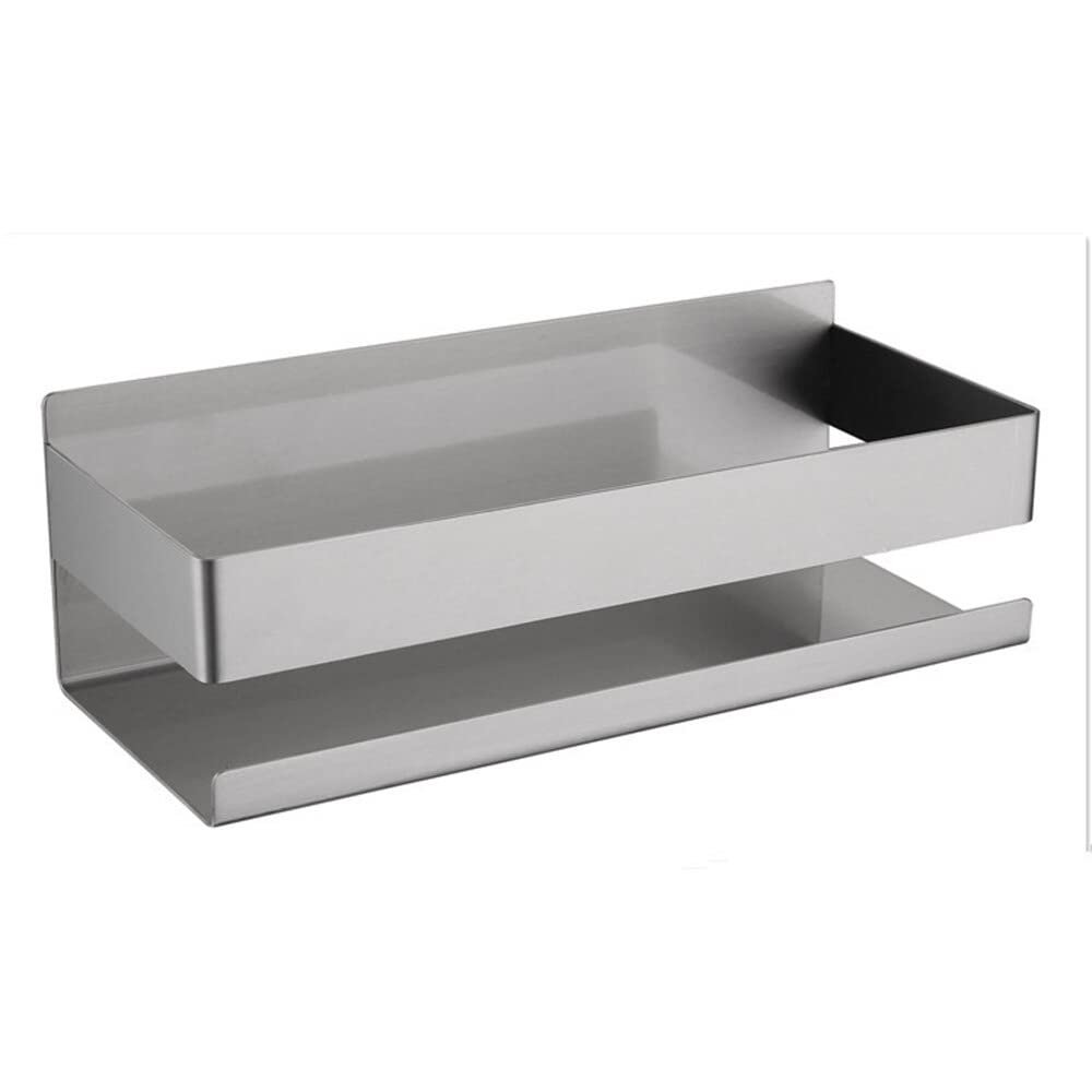 BAHELS Shower Caddy Self-adhesive Stainless Steel Shower Shelf, Kitchen and Bathroom Storage Shelf, Without Hole Installation Bathroom Shelf Bathroom Organizer