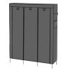 Amunpitic Closet Wardrobe with Doors, Cloth Closet Wardrobe with Hanging Rods, Portable Wardrobe Rack Easy to Assembly, for Hanging Clothes view 1