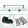 BAHELS Shower Caddy 35mm Bathroom Glass Shelf, Bath Shower Glass Holder, Stainless Steel Storage Rack, Wall Mount Shelf Bathroom Shelves Accessories Bathroom Organizer view 4