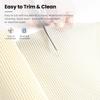 BAGAIL Drawer and Shelf Liner, 17.5 in X 10 Ft Non-Adhesive Shelf Liners for Kitchen Cabinets, Thick Strong Grip Liners for Desk, Shelves, Bathroom Drawers, Cabinet Protection - Cream view 4