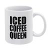 Estiyond Iced Coffee Queen 11 Oz Coffee Mug - White Mugs Great For Kitchen Set, Travel, And Hot Tea, Hot Chocolate,Retro Coffee Cups With Handle view 1