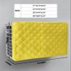 Indoor Air Conditioner Covers, Pure Yellow Solid Color Durable Insulation AC Covers for Inside Window Unit with Elastic Strap 21 x 15 x 3.5 inches view 2
