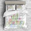 REALIN Cactus Plant Duvet Cover Set Scrub and Cactus Bedding Girl Boy Kids Bed Sets 2/3/4PCS Quilt Covers/Sheets/Pillow Shams,Twin/Full/Queen/King (C,Queen-228x228cm-4PCS) view 2