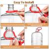 Dexspoeny 2Pcs Carboy Handle, Portable Glass Carboy Handle, Adjustable Heavy Duty Carboy Holder for Smooth Neck 3 Gallon 5 Gallon 6 Gallon 6.5 Gallon, Home Brewing Essential Wine Fermenter Handle view 4