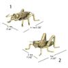 Solid Brass Lucky Cricket Figurines Miniatures Desktop Ornaments Retro Animal Small Statue Crafts Rustic Fireplace Hearth Mantle Decor(2) view 2