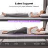SINWEEK 3 Inch Gel Memory Foam Mattress Topper Queen Size, Pad for Back Pain, Bed Topper with Removable Soft Cover, CertiPUR-US Certified,Grey view 2