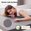 SINWEEK 3 Inch Gel Memory Foam Mattress Topper Queen Size, Pad for Back Pain, Bed Topper with Removable Soft Cover, CertiPUR-US Certified,Grey view 3