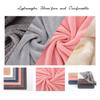 Lumimi Towels 6 Piece Multicolour Soft Microfiber Bath Towel Set Incredibly Absorbent Lightweight Quick Dry and Durable, 55" L x 27" W, 6 Pack Pink Red White Light Grey view 3