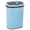 Bigacc 13 Gallon Automatic Touchless Trash Can with Lid, 50L Capacity, Stainless Steel, Blue, 16 x 11 x 23 in view 1