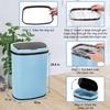 Bigacc 13 Gallon Automatic Touchless Trash Can with Lid, 50L Capacity, Stainless Steel, Blue, 16 x 11 x 23 in view 2