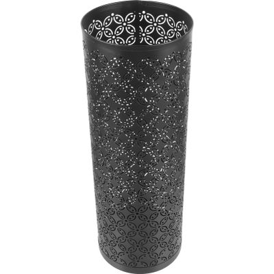 Luxshiny Sturdy Iron Umbrella Holder Large-Capacity Umbrella Storage Bucket for Entryway for Organizing Design Additional Hooks