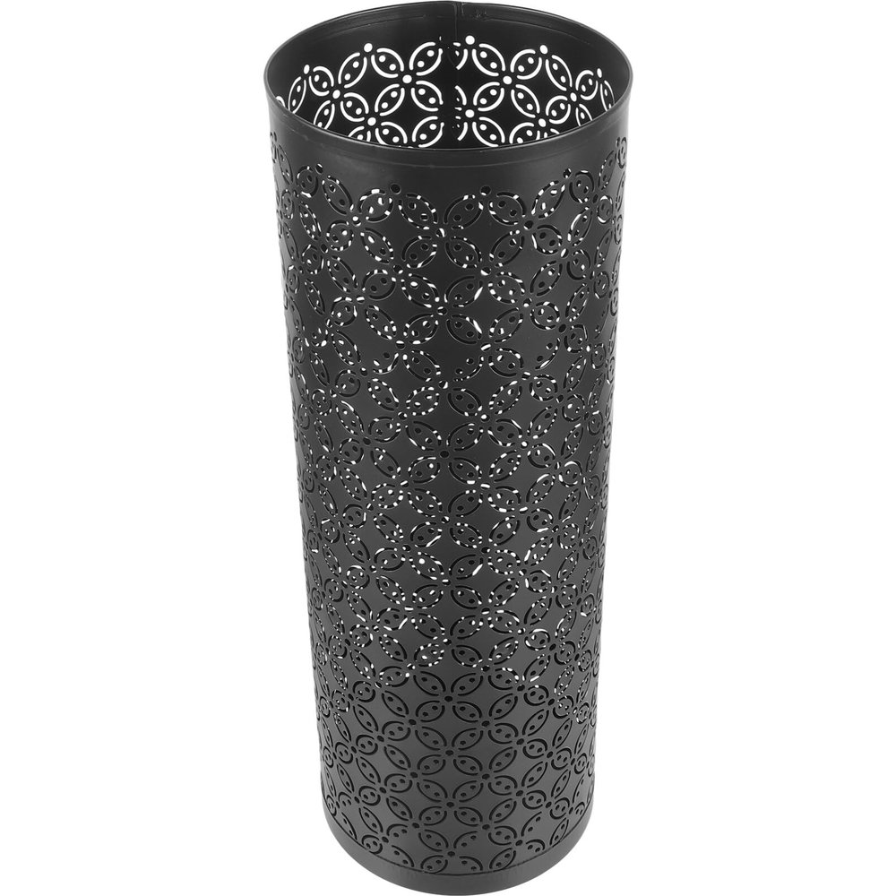 Luxshiny Sturdy Iron Umbrella Holder Large-Capacity Umbrella Storage Bucket for Entryway for Organizing Design Additional Hooks