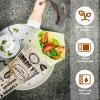 Chinco 300 Pieces Newsprint Wax Paper Sheets Newspaper Theme Food Wrap Paper Grease Resistant Tray Liners Waterproof Wrapping Tissue Food Picnic for Kitchen Baking Hamburger (Kraft Background) view 3