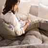 YWBXSHKD Super Warm Lamb Quilt Blanket 59x78in2kg, Warm Cashmere Quilt Single Double, Extra Fluffy Comforter, Wool Autumn Thickened Warm Gift Quilt view 4