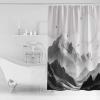 Shower Curtain, Mountain Peak Sun Eagle Natural Landscape Washable Shower Curtain with Hooks Bath Decor Fabric Shower Curtains for Bathroom, Hotel, Stalls, Bathtubs, 72x72 in view 2