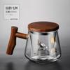 YTDJJWLS 450ml Glass Cup Heat-Resistant Tea Separation Tea Making Cup Household Tea Cup with Lid view 2