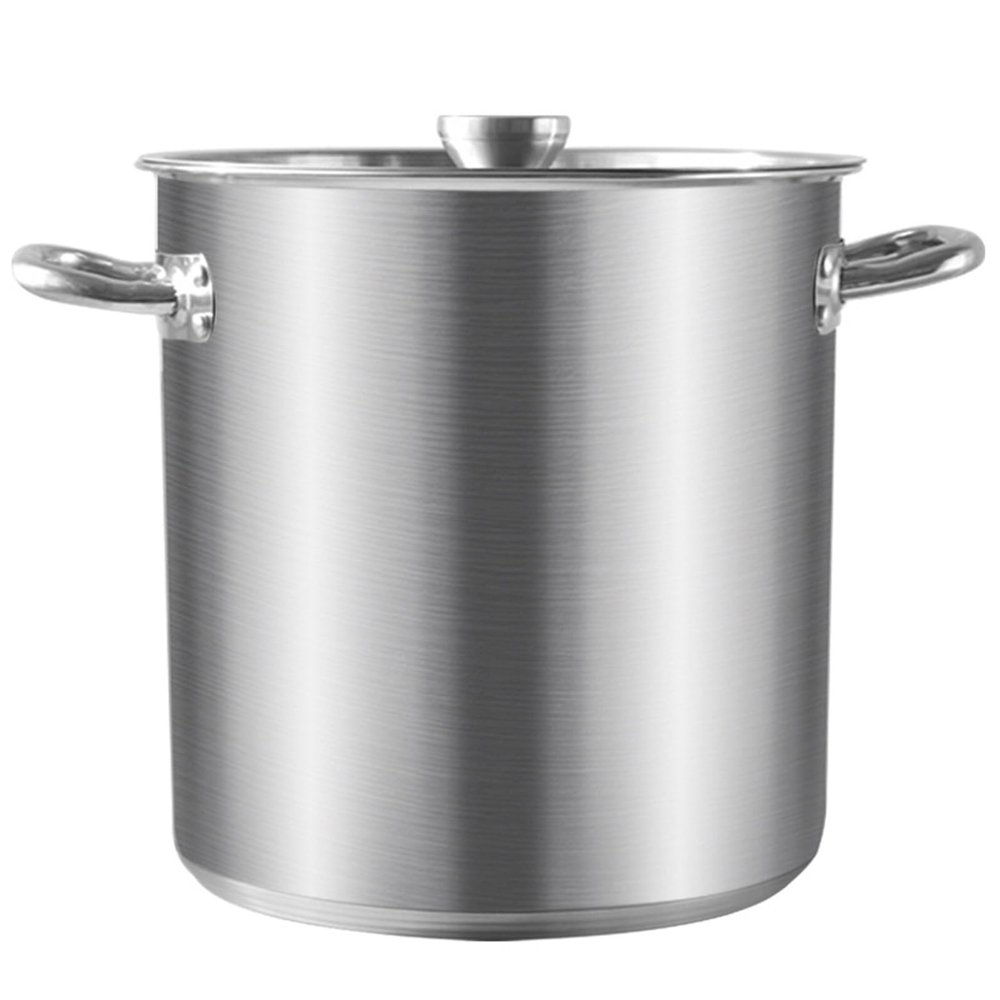 Stainless Steel Large Soup Bucket 3022cm, Large Capacity Soup Pot with Composite Bottom, Suitable for Induction Cookers, Commercial and Household Use, Perfect for Braising