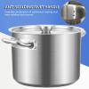 Stainless Steel Large Soup Bucket 3022cm, Large Capacity Soup Pot with Composite Bottom, Suitable for Induction Cookers, Commercial and Household Use, Perfect for Braising view 3