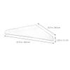 Alipis 2pcs Acrylic Floating Shelves Versatile Wall Mounted Storage for Bedroom Bathroom Living Room Easy to Clean Stylish Display Stands for Organizing Clutter view 3
