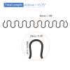 uxcell 15.7 Inch Sofa Spring Replacement with Clips Nails 4 Pack Flat Shape Spring Recliner Parts for Furniture Couch Repair Fixing Chair Sagging Seat, Black view 2