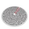 Black and White Dots Printed Pattern Print Tassel Christmas Tree Skirt Xmas Tree Skirt Holiday New Year Party Christmas Party Decor. 30 in 36 in 48 in view 3