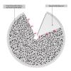 Black and White Dots Printed Pattern Print Tassel Christmas Tree Skirt Xmas Tree Skirt Holiday New Year Party Christmas Party Decor. 30 in 36 in 48 in view 4