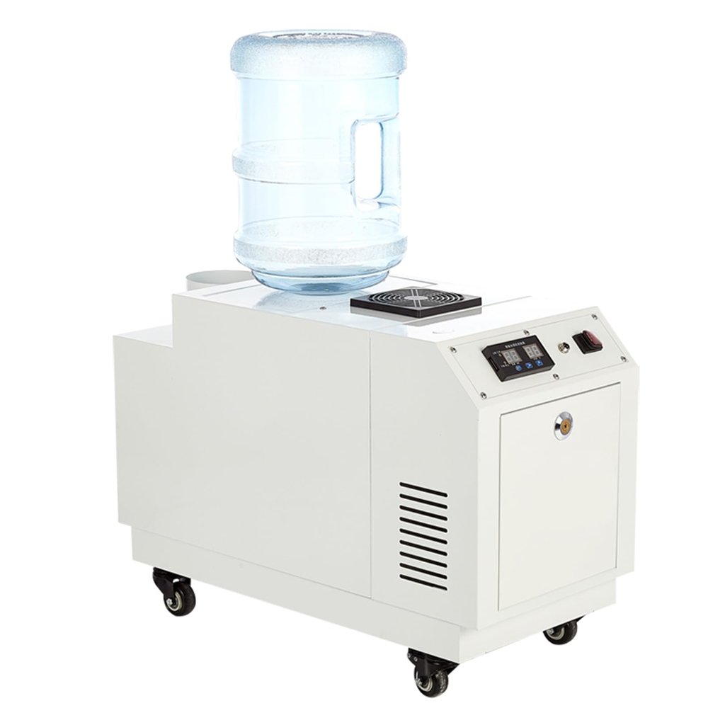 HayWHNKN Industrial Ultrasonic Humidifier Commercial Cooler Sprayer Cool Mist Maker 110V 3kg/h 300W Applicable Space 200-500 sq.ft with Water Barrel Hole