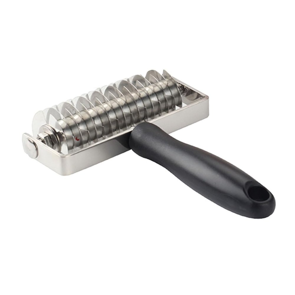 1pc Multifunction Lattice Roller Cutter Docker Ergonomic Non- Handle Baking Tool Pizza and Cookie Decoration