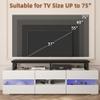 YAOHUOO 59" Large TV Riser for 32-75 inch TV, TV Riser Stand Shelf with Steel Legs, Tabletop TV Stand Riser for Home Office,Black view 3