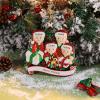 2023 Personalized Family Christmas Tree Ornament, Hand-Painted Polyresin Christmas Tree Hanging Pendant, Customized Family Name Christmas Decorations (03) view 3