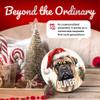 Bullmastif Personalized Dog Ornament - Pet Ornament for Christmas Tree - 3" Round Ceramic - Printed in USA - Choose from 200 Breeds - Dog Mom - Dog Dad - Xmas Decoration DOG050 view 3