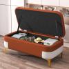 FORINC Shoe Storage Bench, Upholstered End of Bed Bench with Flip Top, Bench Shoe Changing Hallway for Entry, Bedroom, Closet, Living Room, Hallway (Color 5 150x40x40cm) view 2