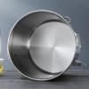 304 Stainless Steel Sealed Bucket 2020cm/6L, Bucket Pot with Lid and High Elastic Buckle, Stainless Steel Milk Transport Cans Wine Pail for Milk/Oil/Wine/Soup Storage view 3
