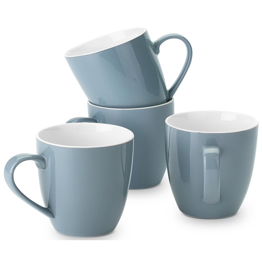 BTaT- Fine Bone China Porcelain Coffee Mugs, Set of 4, 16 oz, Coffee Mugs, Christmas Gifts