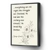1984 Quote George Orwell Modern Canvas Wall Art He Had Won The Victory Over Himself Inspirational Poster For Living Room Bedroom Office School Wall Decor Ready To Hang(Metal Framed 16" X 24") view 1