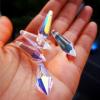 Chandelier Crystal Prisms Pendants 5pcs 38mm AB Color U-Icicle Crystal Prisms Drop Hanging Decoration Chandelier Parts Chandelier Crystal Prisms Pendants view 2