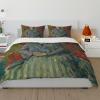 RIVINE Paul CZanne Style Duvet Cover 3 Pieces Portrait of Madame Cezanne in The Red Armchair, 1877 Bedroom Bedding Sets with 2 Pillow Shams Queen view 2