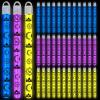 Libima 36 Set 8 Inch Ramadan Kareem Glow Sticks Necklaces with End Caps and Lanyards Bright Star Moon Lantern Glow in the Dark Sticks Hanging Wands for Eid al-fitr Party Favors(Blue, Purple, Yellow) view 1