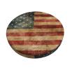 SHIRMDIY American Flag 2 Pcs Stretchable Round Bar Stool Covers, Retro Stars Red Blue Washable Elastic Stool Cushion Seat Covers for Room Home Party Decor 13 inch view 1