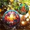 Touber Christmas Ornament, Christmas Decoration, Holiday Present Idea, Heirloom Keepsake, Round Ceramic, Gift Exchange, Gift Idea, Butterfly view 4