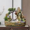 Indoor Small Water Fountain Indoor Fountain Desktop Fountain Waterfall Rockery Fake Tree Leisure Water Feature Fountain Home and Office Decorative Fountain Tabletop Fountains Feng Shui Decor ( Size : view 4